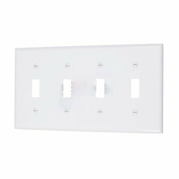 American Imaginations Rectangle White Electrical Switch Plate Plastic AI-37071